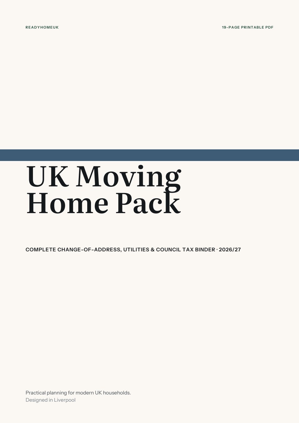Moving Home Pack, cover